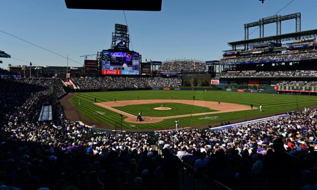 Coors Field view, 2022 Opening Day