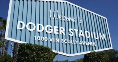 Dodger Stadium sign, 2022 Spring Training