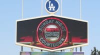 ESPN Sunday Night Baseball, Dodger Stadium video board