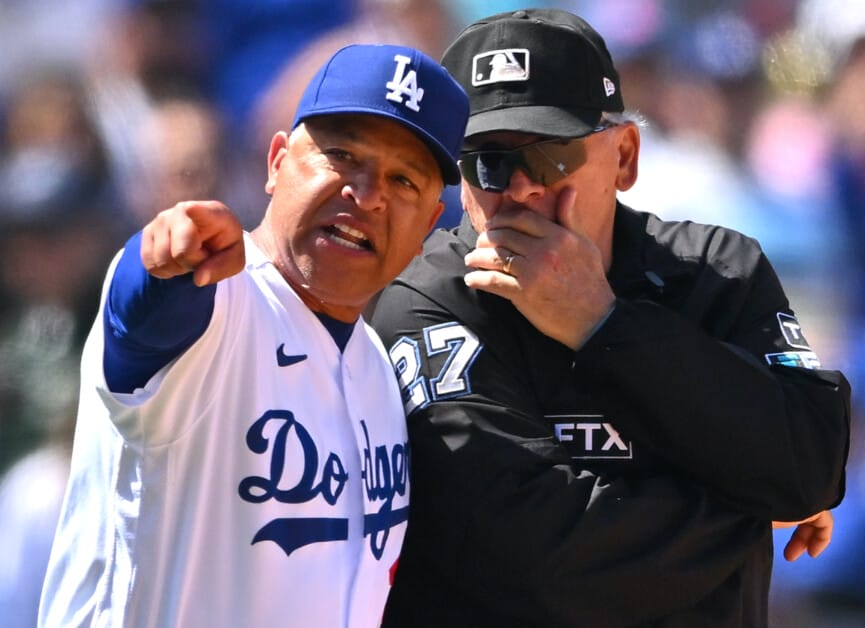 Dave Roberts ejected, Larry Vanover