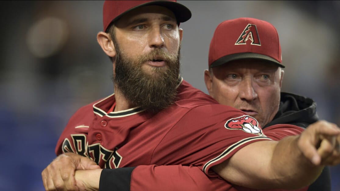 Here's Madison Bumgarner with a Lego version of himself that took