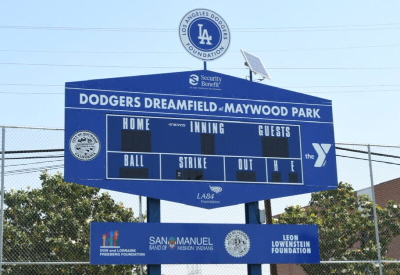 Los Angeles Dodgers Foundation, Dodgers Dreamfield scoreboard