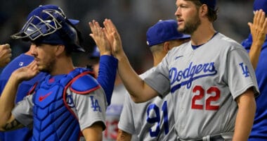 Austin Barnes, Clayton Kershaw, Dodgers win, Freeway Series