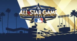 Dodger Stadium art, 2022 MLB All-Star Game logo