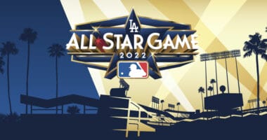 Dodger Stadium art, 2022 MLB All-Star Game logo