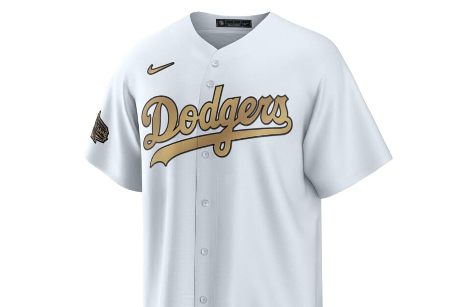 Dodgers 2021 Gold Program Tony Gonsolin White Patch Authentic Jersey