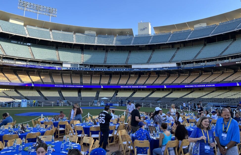 Fans, tables, 2022 Dodgers All-Access