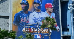 Ronald Acuña Jr., Mookie Betts, Paul Goldschmidt, 2022 MLB All-Star Game poster