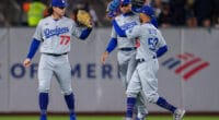 Mookie Betts, James Outman, Trayce Thompson, Dodgers win