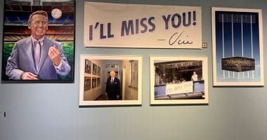 Vin Scully tribute, Dodger Stadium