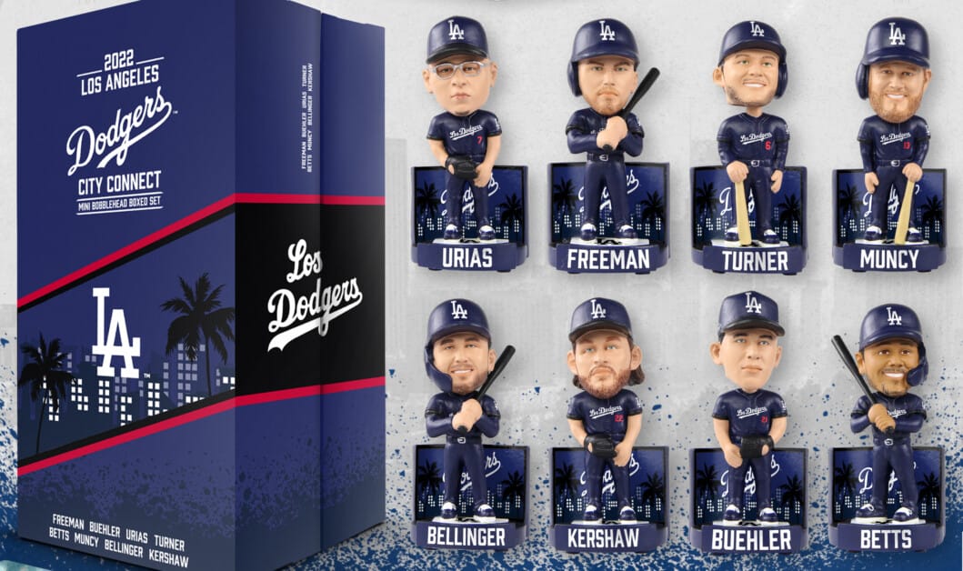 Trea Turner Los Angeles Dodgers City Connect Bobblehead Officially Licensed by MLB