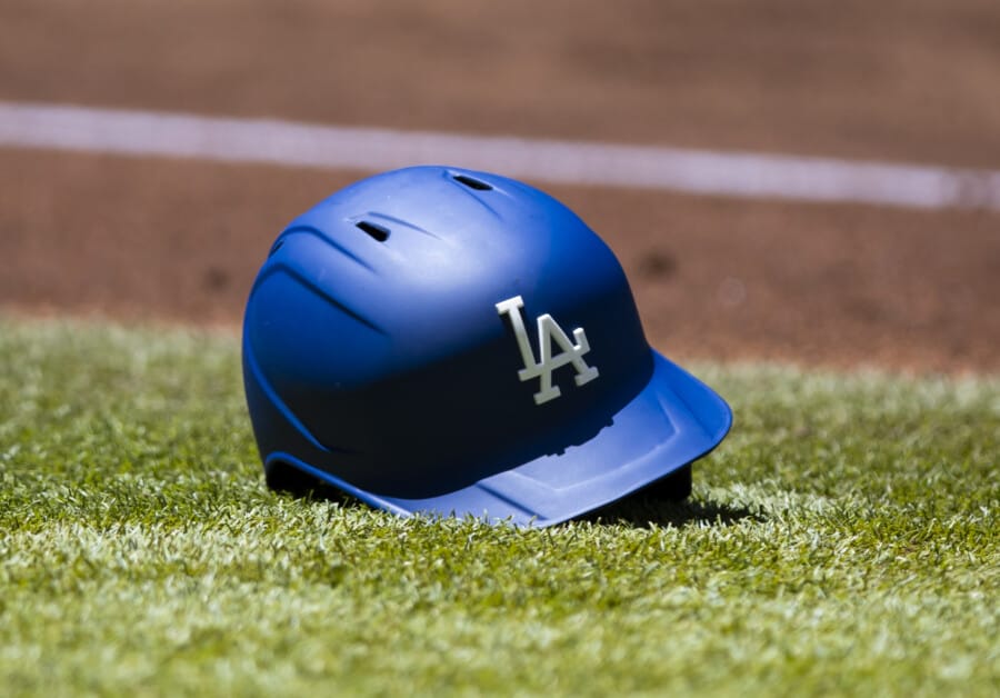 Dodgers helmet