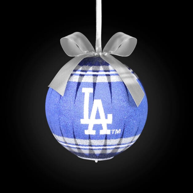 Dodgers LED shatterproof ornament, FOCO