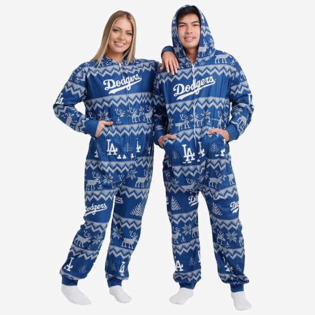 Dodgers holiday pattern pajamas, FOCO