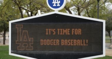 It's Time For Dodger Baseball Sign, Camelback Ranch, 2023 Spring Training