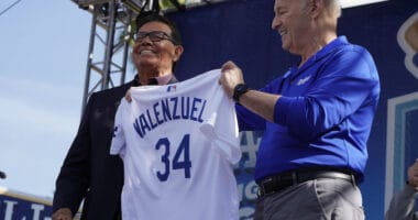 Stan Kasten, Fernando Valenzuela, 2023 Dodgers FanFest