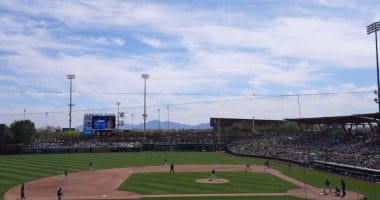 Camelback Ranch view, 2023 Spring Training