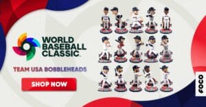 Mookie Betts bobblehead, Team USA, 2023 World Baseball Classic, FOCO