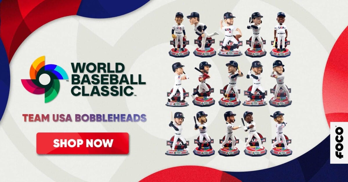 Mookie Betts USA 2023 World Baseball Classic Bobblehead FOCO