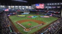 loanDepot Park view, Team USA, Team Venezuela, 2023 World Baseball Classic