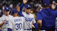 Aaron Bates, Freddie Freeman, Evan Phillips, Dave Roberts, Dodgers win