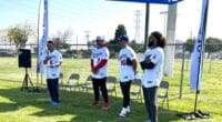 Andre Ethier, Jerry Hairston Jr., Andre Jackson, James Loney, Dodgers Dreamfield, Jackie Robinson Day