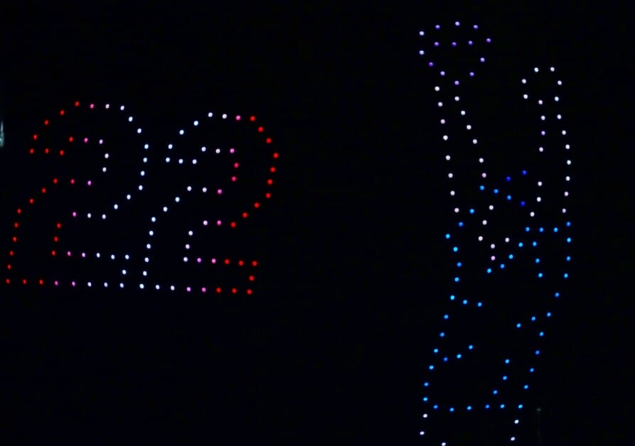 A look at Dodger Stadium's drone show