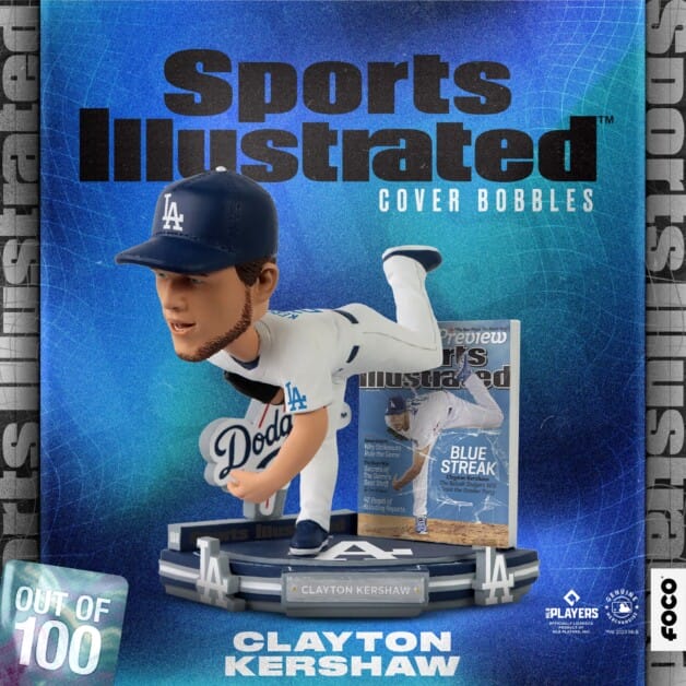 Clayton Kershaw, Dodgers bobblehead, FOCO, Sports Illustrated