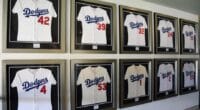 Retired Dodgers jerseys