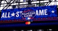 2024 MLB All-Star Game logo, Globe Life Field scoreboard