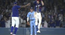 Jason Heyward, James Outman, Dodgers City Connect, walk-off win