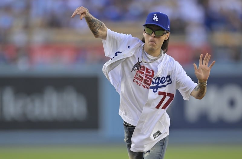 Dodgers News: Peso Pluma Throwing Out First Pitch At Dodger Stadium 