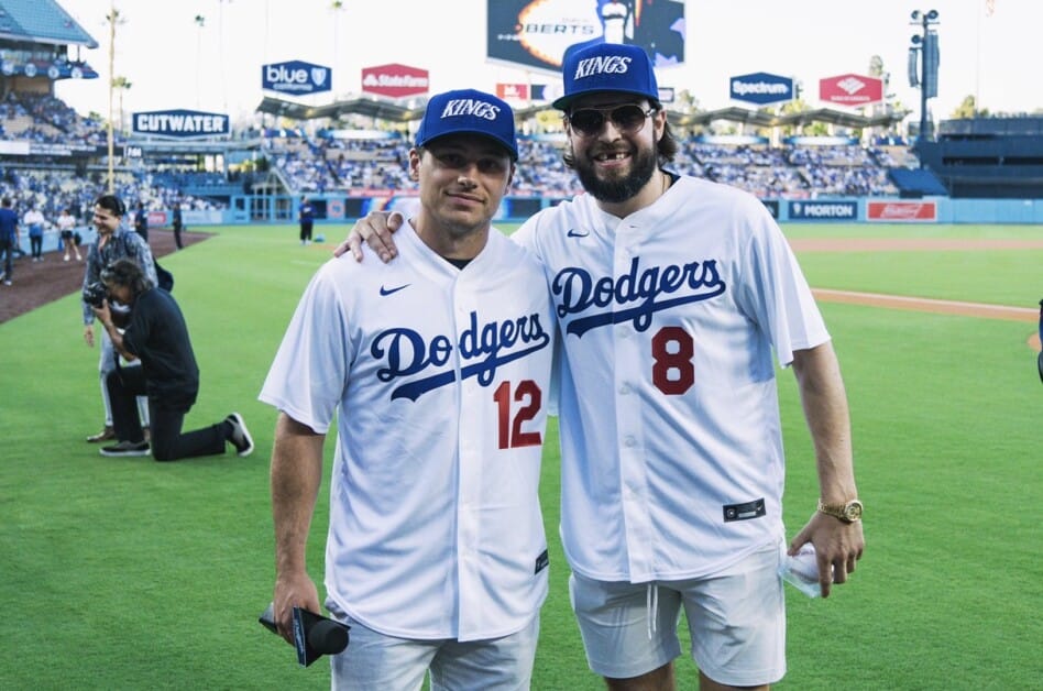 Watch: Drew Doughty & Trevor Moore At Dodger Stadium For L.A. Kings Night