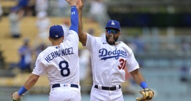 Kiké Hernández, Amed Rosario, Dodgers win