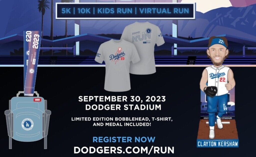 Clayton Kershaw bobblehead, Los Angeles Dodgers Foundation, 2023 Sunset Run