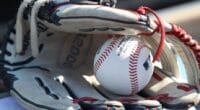 Baseball, glove, 2023 NLDS