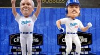 Tommy Lasorda, Kirk Gibson, Dodgers 1988 World Series bobbleheads, FOCO