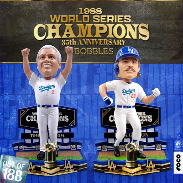 FOCO Selling 1988 Dodgers World Series Bobbleheads Of Tommy Lasorda & Kirk  Gibson