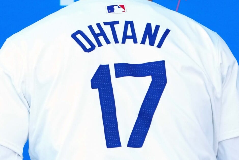 Shohei Ohtani Dodgers Jersey back