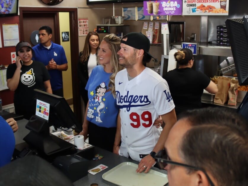 Ashley Kelly, Joe Kelly, Jack in the Box, 2024 Dodgers Love L.A. Community Tour
