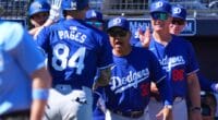 Andy Pages, Dave Roberts, Bob Geren, 2024 Spring Training