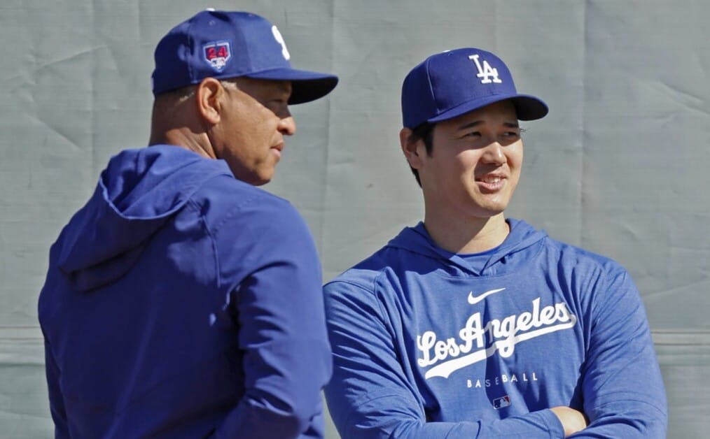 Dave Roberts, Shohei Ohtani, Dodgers workout, 2024 Spring Training