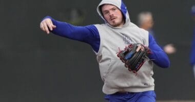 Gavin Lux, Dodgers workout, 2024 Spring Training