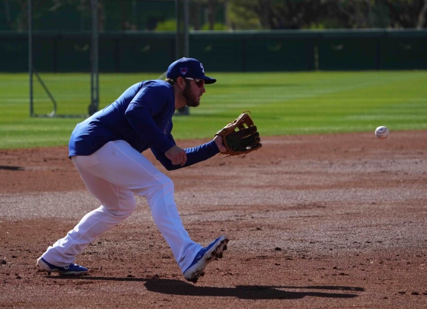 Max Muncy, Dodgers workout, 2024 Spring Training