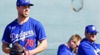 Michael Grove, Dodgers workout, 2024 Spring Training