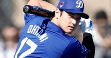 Shohei Ohtani, Dodgers workout, 2024 Spring Training