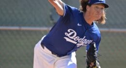 Tyler Glasnow, Dodgers workout, 2024 Spring Training
