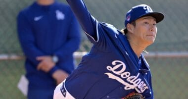 Yoshinobu Yamamoto, Will Ireton, Dodgers workout, 2024 Spring Training