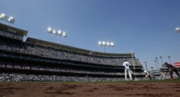 Clayton McCullough, Miles Mikolas, Dodger Stadium view