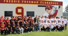 Freddie Freeman, Chelsea Freeman, Charlie Freeman, Maximus Freeman, Brandon Freeman, Freddie Freeman clubhouse, El Modena High School